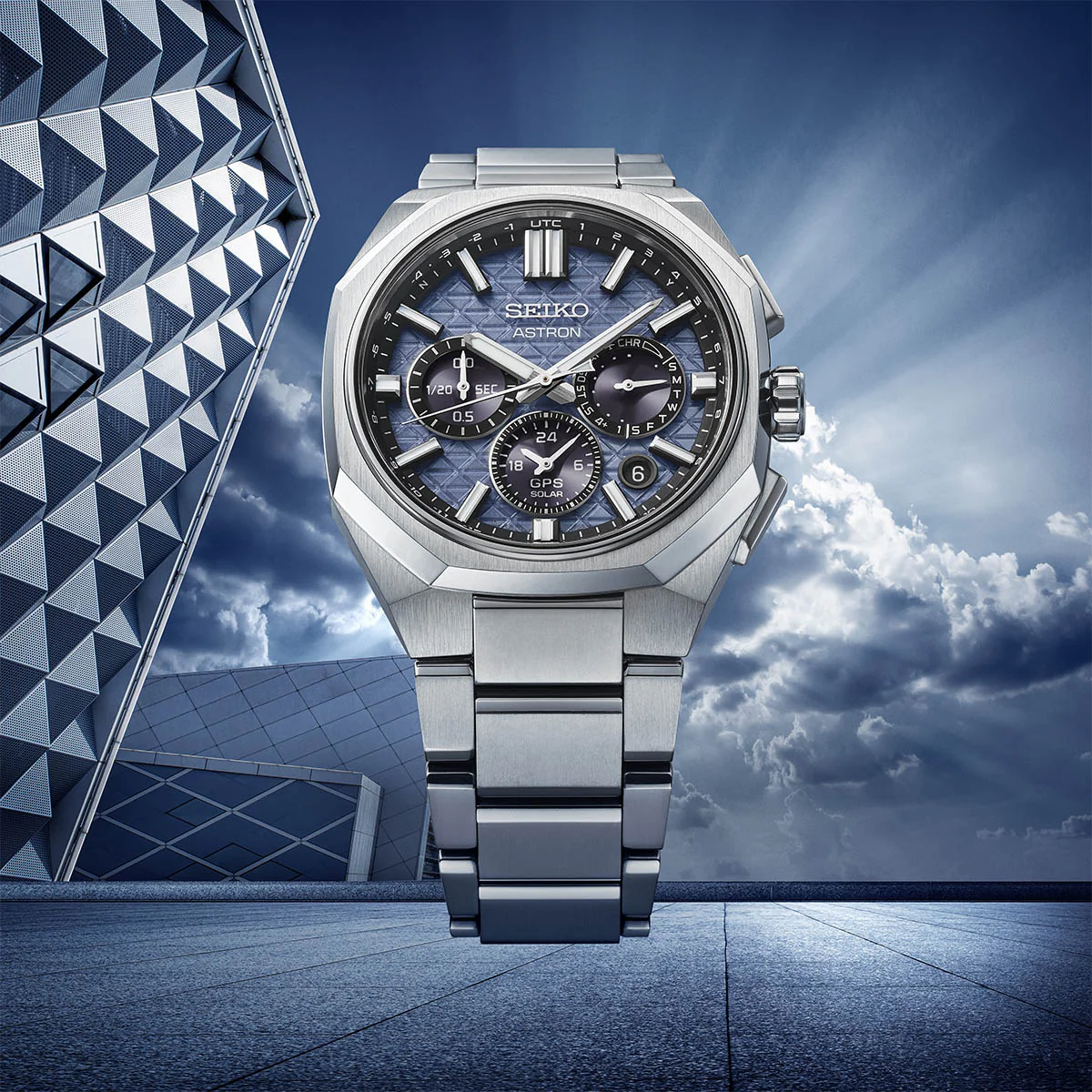 Seiko Astron GPS Solar Dual-Time Chronograph in Titanium - HAB001J1 - Image 5