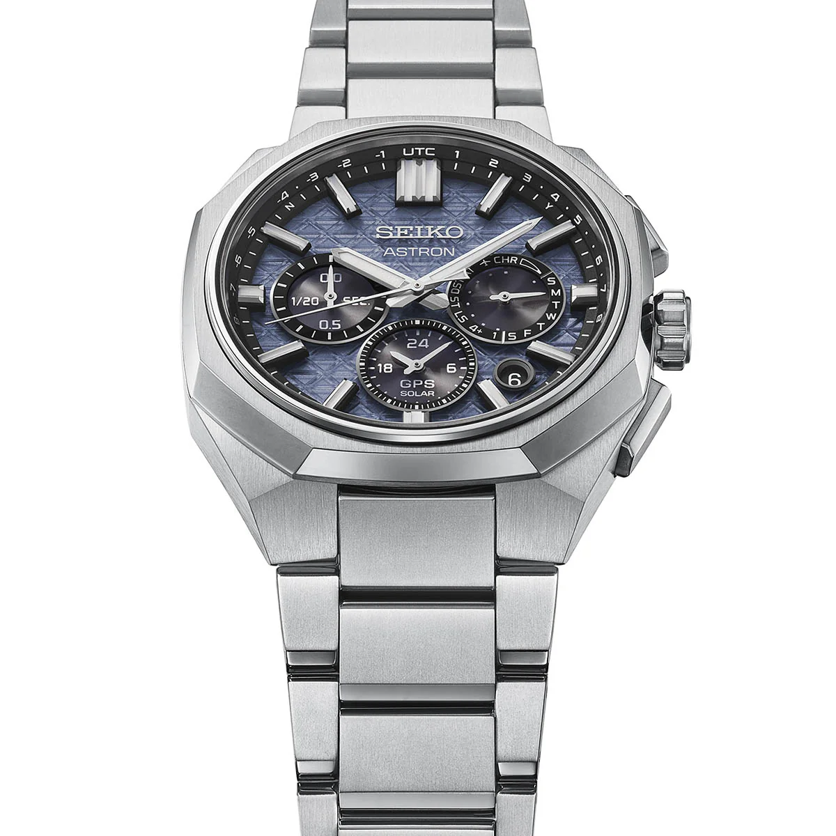 Seiko Astron GPS Solar Dual-Time Chronograph in Titanium - HAB001J1 - Image 6