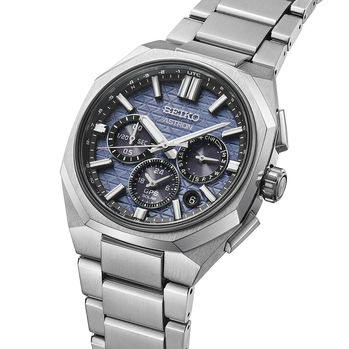 Astron GPS Solar Dual-Time Chronograph in Titanium - HAB002J1 - Image 5