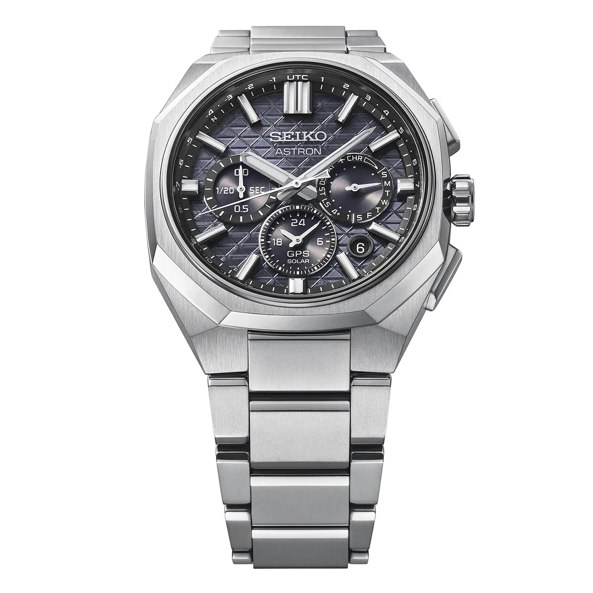Astron GPS Solar Dual-Time Chronograph in Titanium - HAB002J1 - Image 6