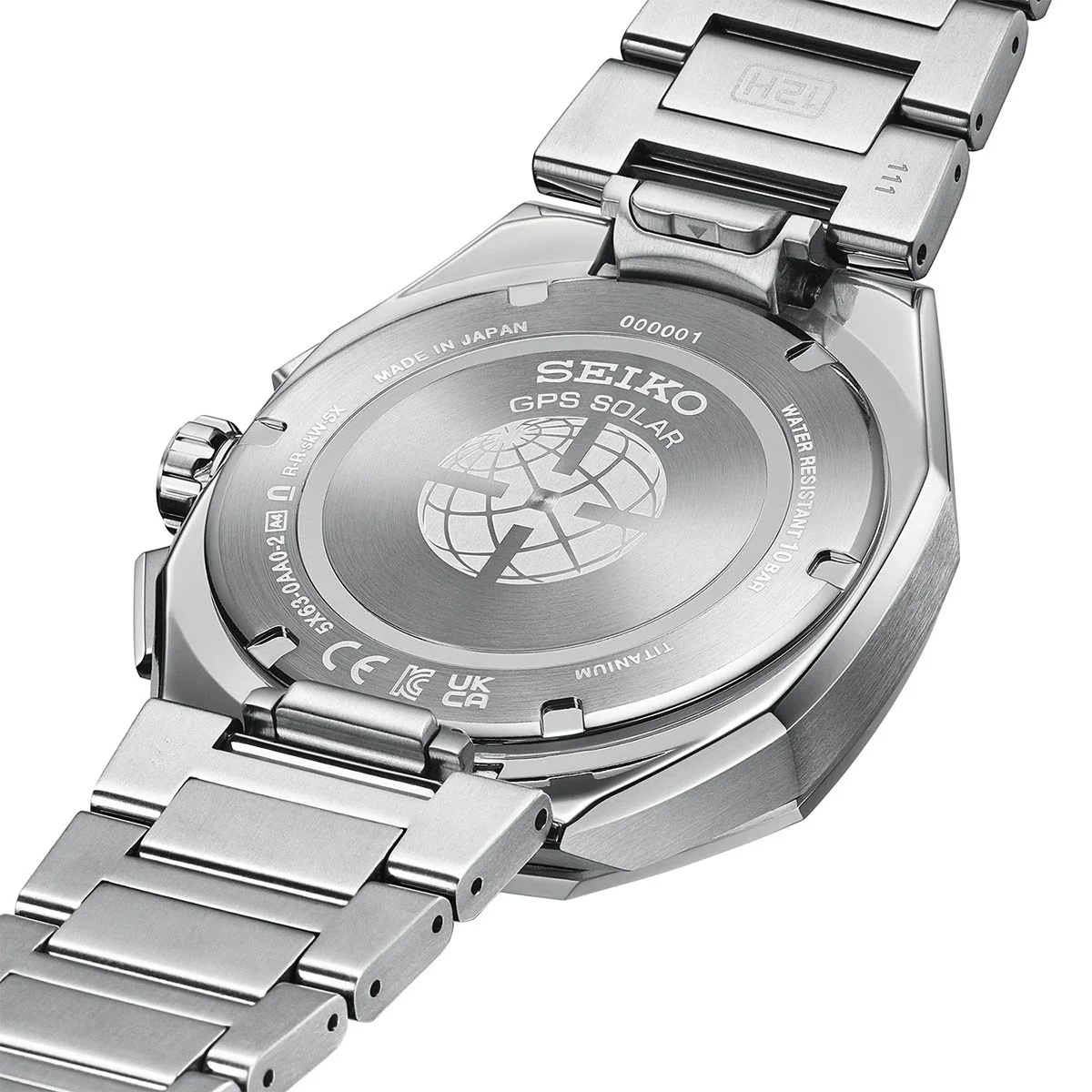 Astron GPS Solar Dual-Time Chronograph in Titanium - HAB002J1 - Image 8