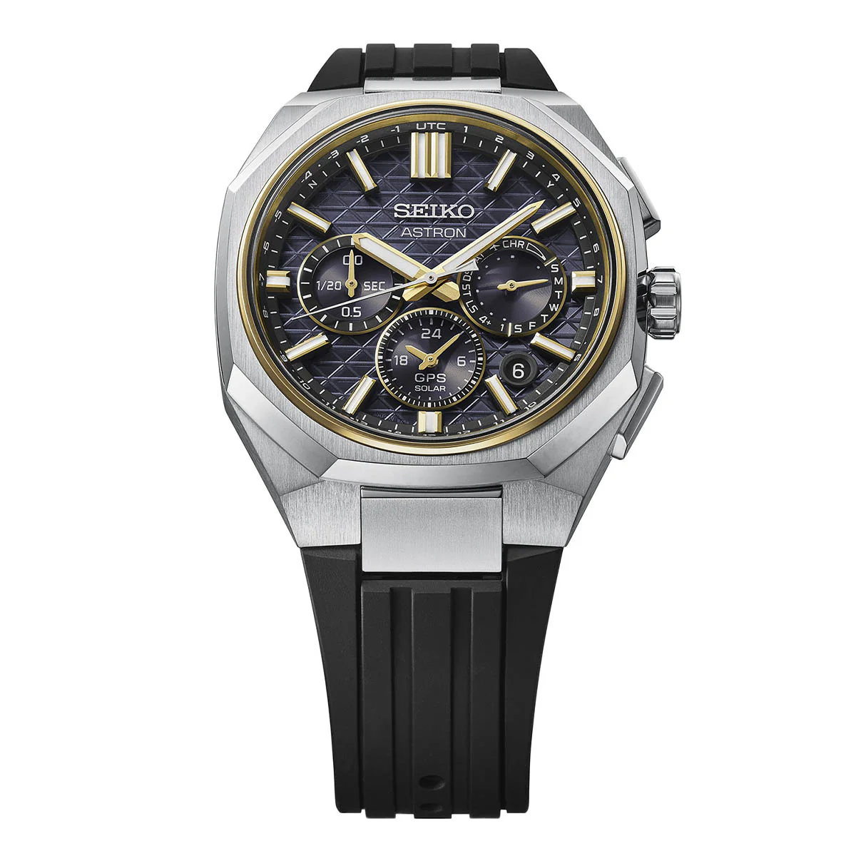 Astron GPS Solar Dual-Time Chronograph in Titanium - HAB003J1 - Image 4