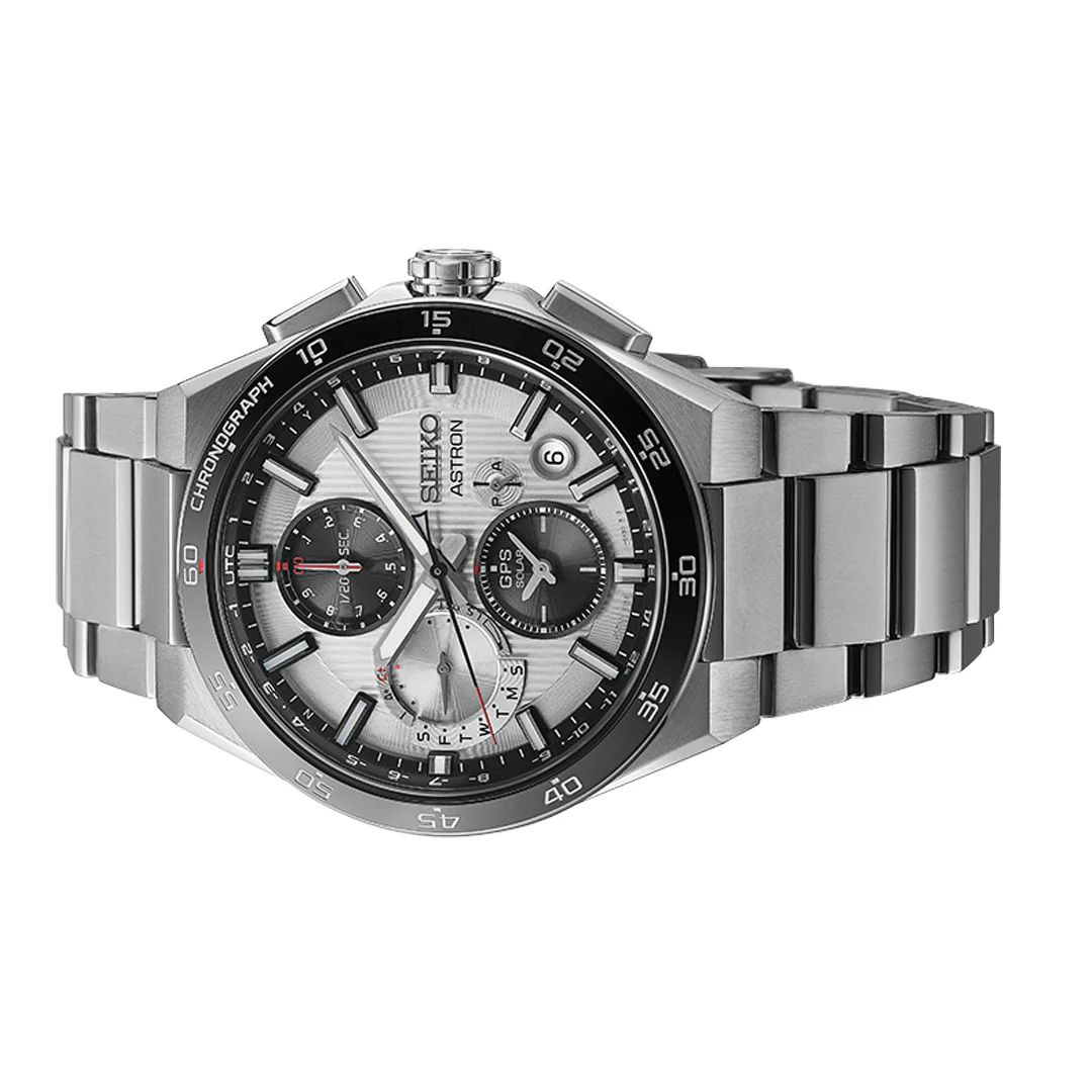 Astron ‘Silvery Night’ 5X GPS Solar Chronograph - SSH153J1 - Image 3