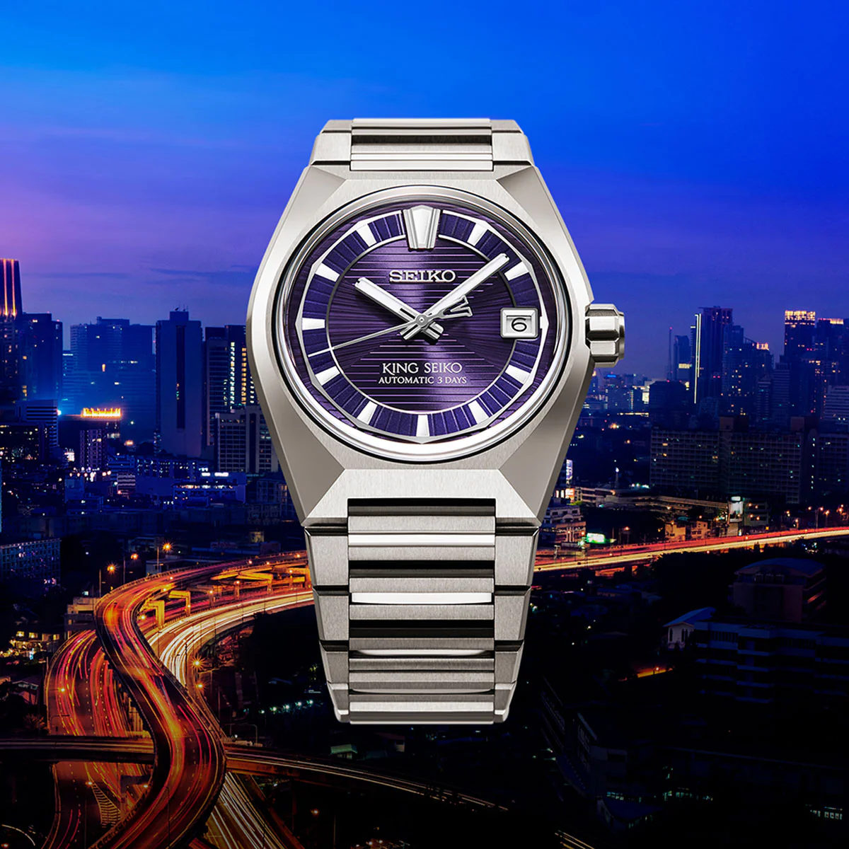 King Seiko Titanium Twilight Violet - HKF001J1 - Image 2