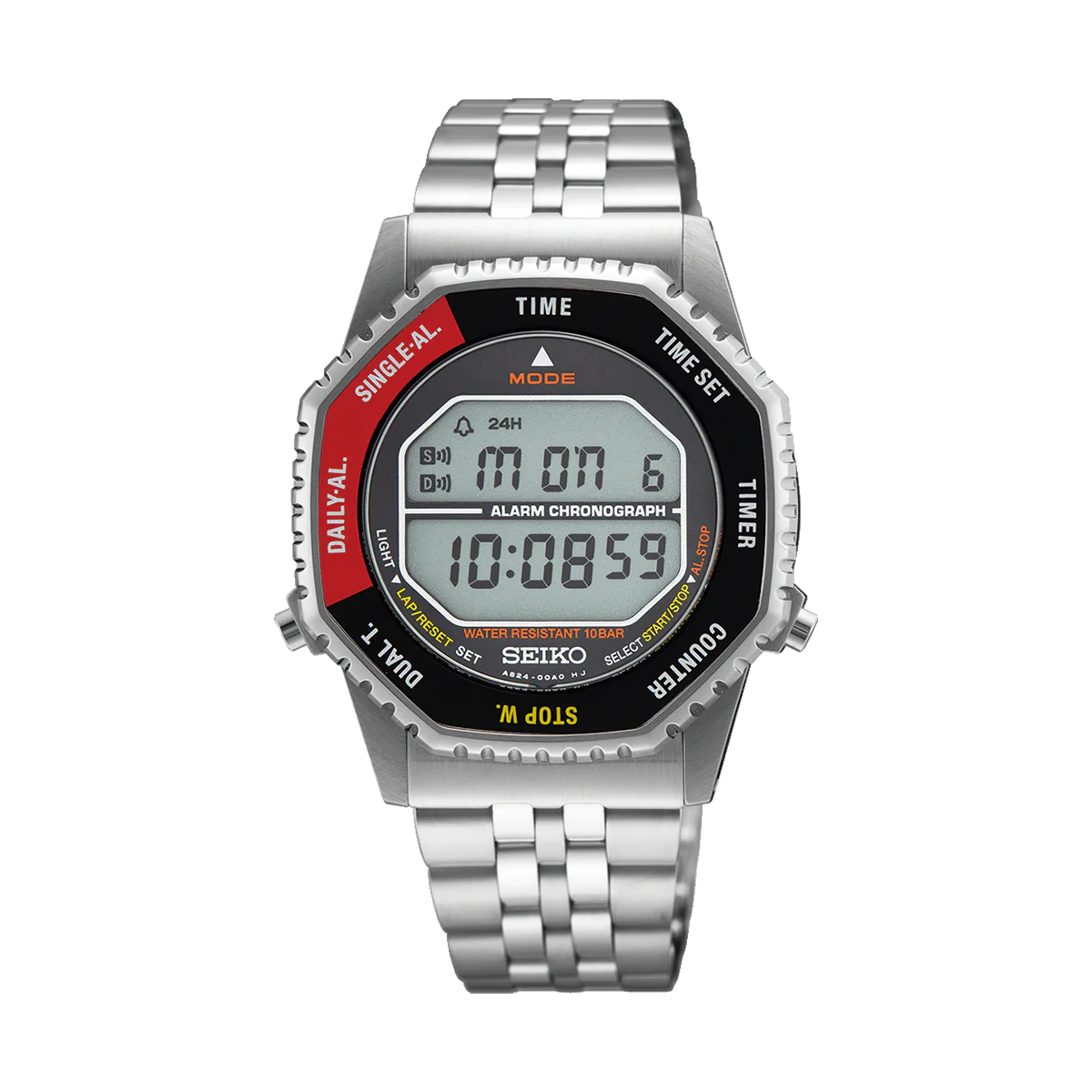 Men’s Digital Quartz Watch in Red & Black - SMGG19P1